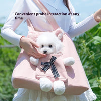 HKM-8440125 Portable Pet Carrier Bag for Small Dogs and Cats, Adjustable with Safety Features and Extra Storage