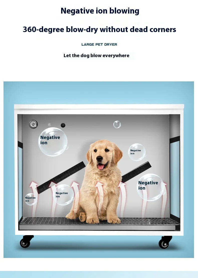 HKM-844115 Eco-Friendly Smart Pet Hair Dryer for Dogs and Cats - Large Volume Drying Box