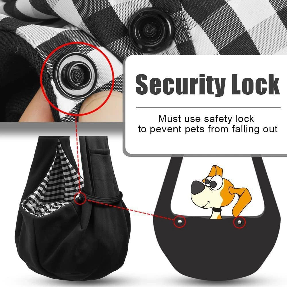 HKM-8442941 Breathable Folding Crossbody Pet Bag in Solid Color - 20L Capacity, Black or Gray