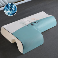 HKM-844307 Ice Silk Memory Foam Couple Pillow - Anti-Pressure Design, Cervical Support, 65x49x12cm