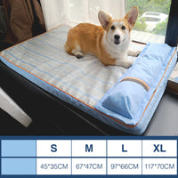 HKM-8443709 Cozy Dog Kennel Pillow Mat with Double Blanket - Available in Various Colors and Sizes