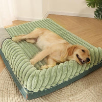HKM-8443709 Cozy Dog Kennel Pillow Mat with Double Blanket - Available in Various Colors and Sizes