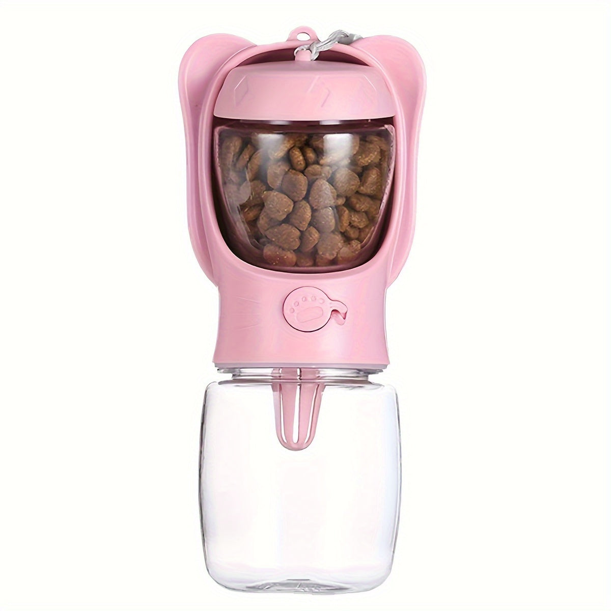 HKM-8445117 Leak-Proof 2-in-1 Dog Water Bottle with Food Container for Travel, Hiking and Outdoor Activities
