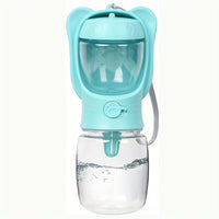 HKM-8445117 Leak-Proof 2-in-1 Dog Water Bottle with Food Container for Travel, Hiking and Outdoor Activities