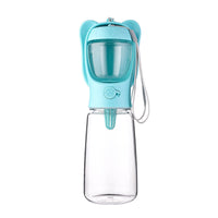 HKM-8445117 Leak-Proof 2-in-1 Dog Water Bottle with Food Container for Travel, Hiking and Outdoor Activities