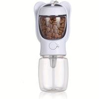 HKM-8445117 Leak-Proof 2-in-1 Dog Water Bottle with Food Container for Travel, Hiking and Outdoor Activities