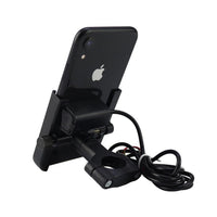 HKM-844563 Aluminum Motorcycle and Bicycle Phone Holder with 5V2.1A Output
