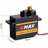 HKM-844691 Miniature Metal Steering Gear ES08MA with Copper and Rubber Teeth, Surface Mount, for Various Applications