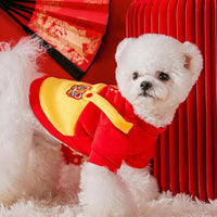 HKM-8448189 Cozy Dog Hoodie for Autumn and Winter, Knitted Cotton Sweater for Warmth and Comfort