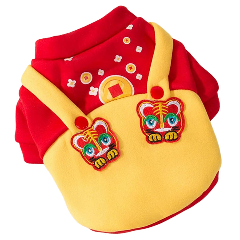 HKM-8448189 Cozy Dog Hoodie for Autumn and Winter, Knitted Cotton Sweater for Warmth and Comfort