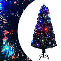 HKM-844819 Illuminated 150 cm Christmas Tree with LED and Fiber Optic Lights and Stand