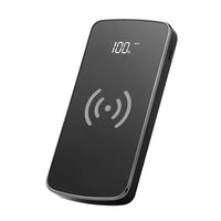 HKM-844883 Ultra-Thin Customizable Wireless Charging Power Bank with 10000mAh Capacity and Mirror Finish