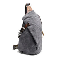 HKM-844883 Waterproof Canvas Messenger Shoulder Bag for Men