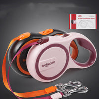 HKM-8449213 Automatic Retractable Pet Traction Rope - Durable ABS, Rubber, and Polyester, 3m & 5m Lengths