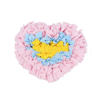 HKM-8450237 Pet Sniffing Pad for Interactive Play, Pink Polar Fleece with Non-Slip Base, 35 x 30 cm
