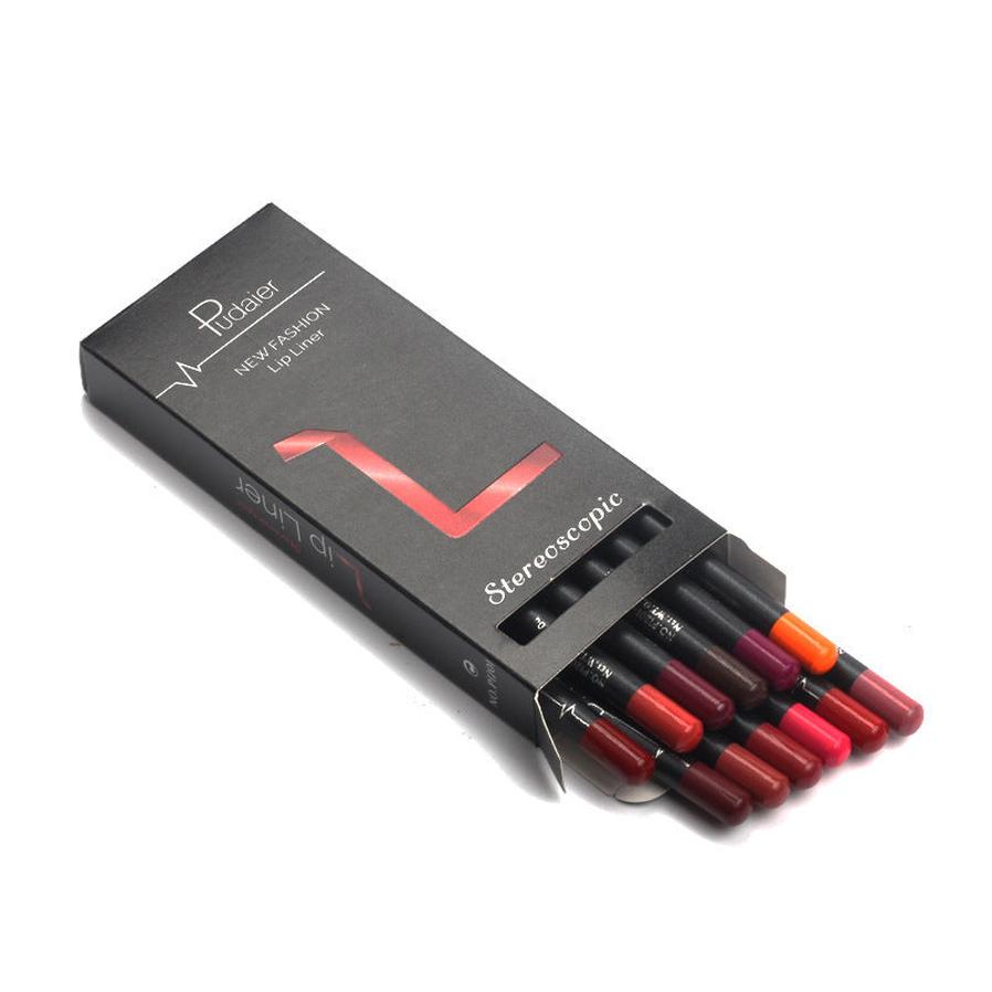 HKM-845075 Matte Velvet Lipstick Pen - Waterproof, Non-Marking, 12 Color Options, 1.5g