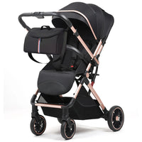 HKM-845203 Reversible 3-in-1 Lightweight Stroller with Folding Design and Adjustable Push Handle