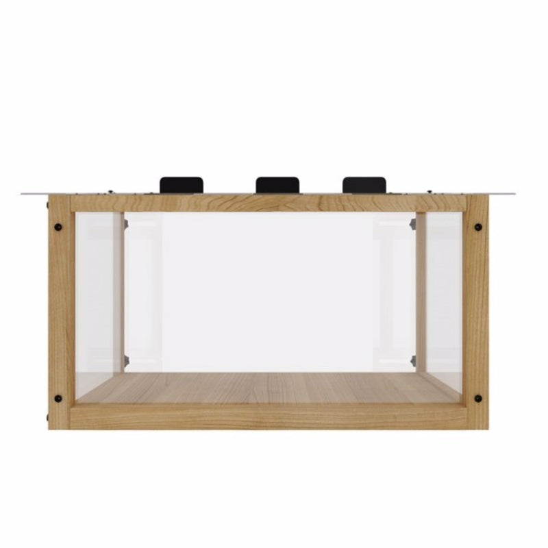 HKM-8453053 Waterproof Cat Window Perch - Secure Outdoor Catio for Indoor Cats, Fits Single-Hung Windows 24-35 In, Durable Wooden Design