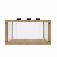 HKM-8453053 Waterproof Cat Window Perch - Secure Outdoor Catio for Indoor Cats, Fits Single-Hung Windows 24-35 In, Durable Wooden Design