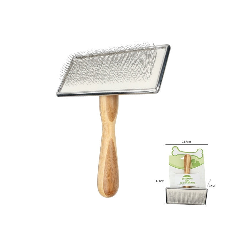HKM-8453181 Wooden and Bamboo Cat Combing Device for Effective Hair Removal