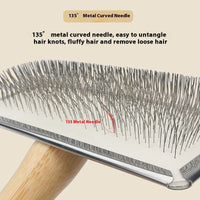 HKM-8453181 Wooden and Bamboo Cat Combing Device for Effective Hair Removal