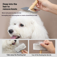HKM-8453181 Wooden and Bamboo Cat Combing Device for Effective Hair Removal