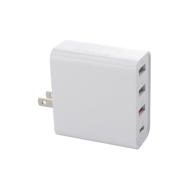 HKM-845395 48W Four-Port Type-C Mobile Phone Charger with LED Indicator