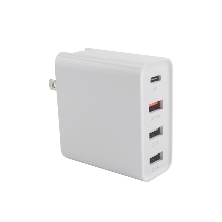 HKM-845395 48W Four-Port Type-C Mobile Phone Charger with LED Indicator