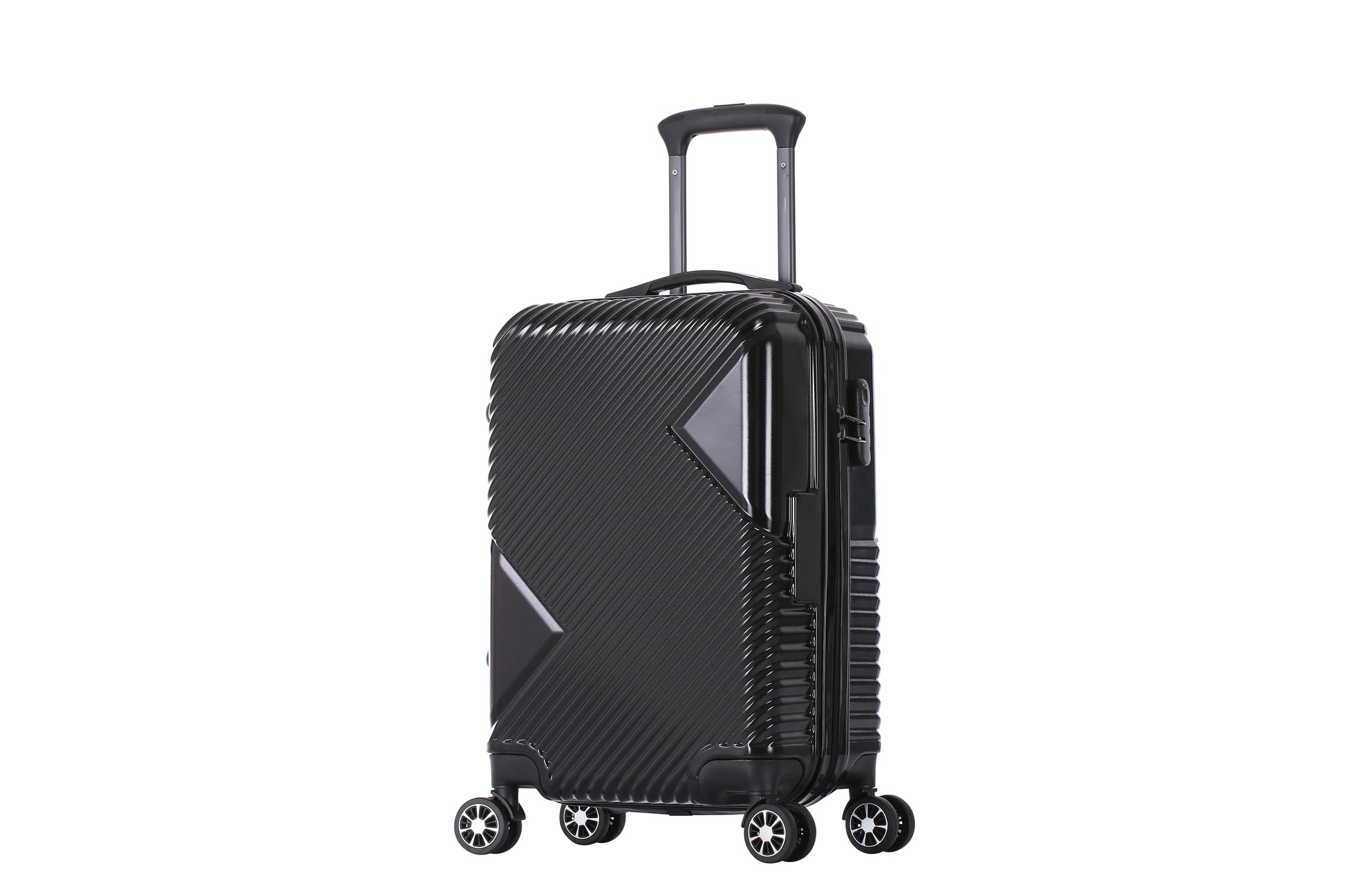 HKM-845395 Customisable Travel Trolley Suitcase Set with Small Cosmetic Bag and Lightweight ABS Design