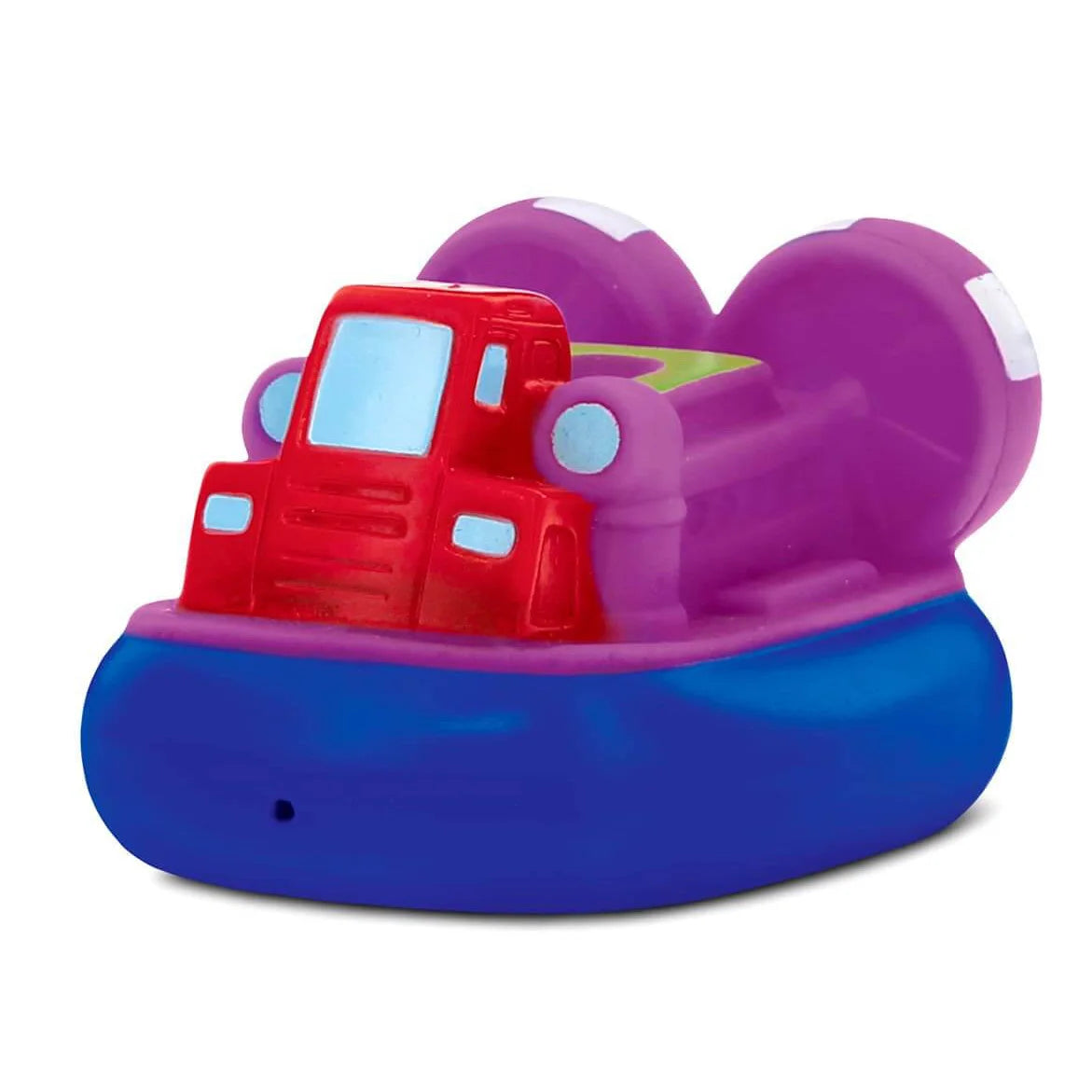HKM-845459 Cartoon Rubber Bath Toy Set for Toddlers - Boat, Plane, and Car Squirters for Fun Bathtub Play