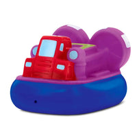 HKM-845459 Cartoon Rubber Bath Toy Set for Toddlers - Boat, Plane, and Car Squirters for Fun Bathtub Play