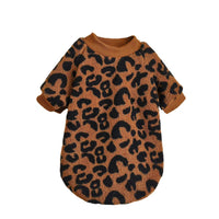 HKM-8454973 Leopard Print Dog Sweater for Warmth and Style - Available in Multiple Sizes