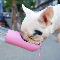 HKM-8455229 Portable Leak-Proof Pet Water Bottle with Food Dispenser for Traveling and Walking