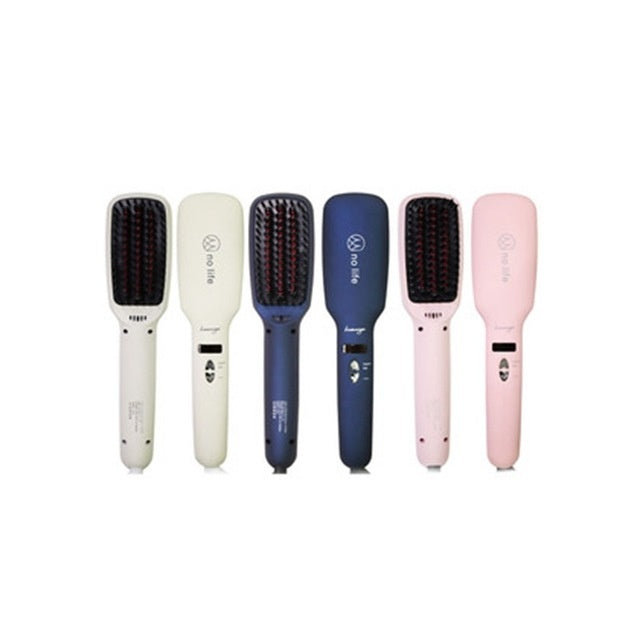 HKM-845587 MCH Ceramic Anion Hair Straightening Comb with LCD Display, 150C-230C Temperature Range, Suitable for All Hair Types