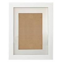 HKM-845587 Modern Black, White, and Gold PS Plastic Picture Frame 11x14 for Artwork and Certificates