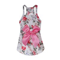 HKM-8456765 Charming Princess Summer Dress for Pets in Various Floral and Polka Dot Designs