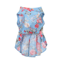 HKM-8456765 Charming Princess Summer Dress for Pets in Various Floral and Polka Dot Designs