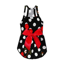 HKM-8456765 Charming Princess Summer Dress for Pets in Various Floral and Polka Dot Designs