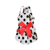 HKM-8456765 Charming Princess Summer Dress for Pets in Various Floral and Polka Dot Designs