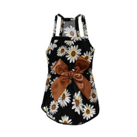 HKM-8456765 Charming Princess Summer Dress for Pets in Various Floral and Polka Dot Designs