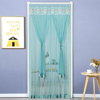 HKM-845715 Mosquito-Proof Lace Curtain - 90x200cm or 100x200cm, Velcro Style, Various Colors Available