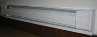 HKM-845779 Electric Convector Baseboard Heater with Adjustable Thermostat and Overheat Protection, 1500W, White