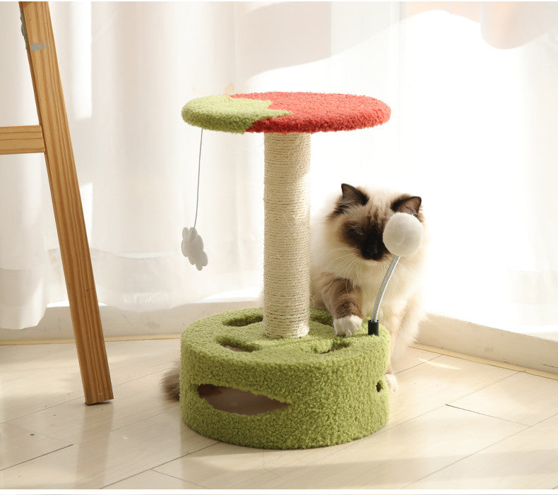 HKM-8458429 Sturdy Cat Climbing Frame with Sisal Scratching Board for Cats