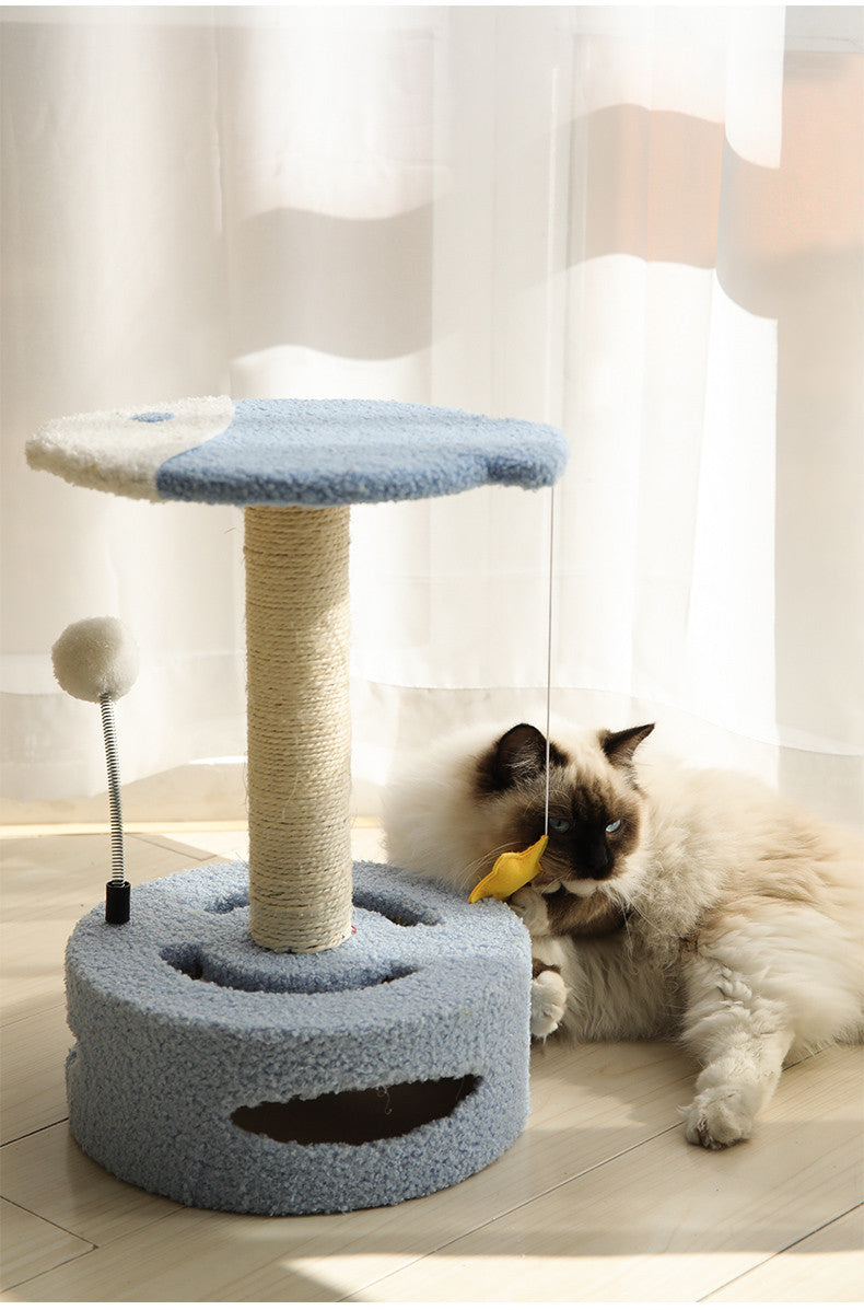 HKM-8458429 Sturdy Cat Climbing Frame with Sisal Scratching Board for Cats