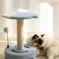 HKM-8458429 Sturdy Cat Climbing Frame with Sisal Scratching Board for Cats