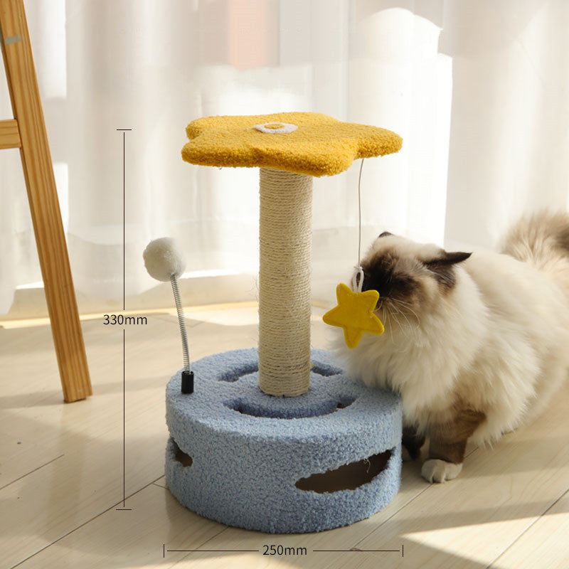 HKM-8458429 Sturdy Cat Climbing Frame with Sisal Scratching Board for Cats