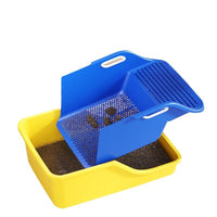 HKM-8458813 Integrated Semi Enclosed High Splash Proof Cat Litter Box in Multiple Colors