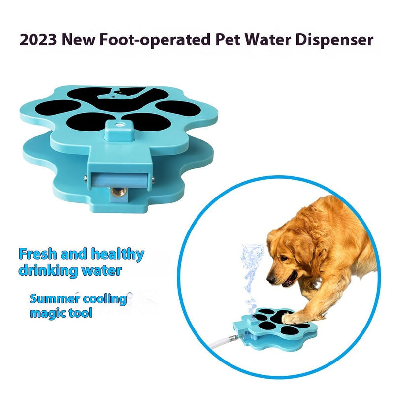 HKM-8460989 Automatic Pet Water Dispenser with Outdoor Foot Pressure System