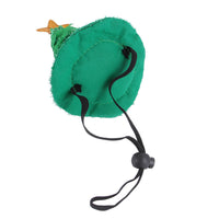 HKM-8462525 Pet Christmas Outfit with Hat and Triangle Scarf in Red, Green, and Snowman Styles