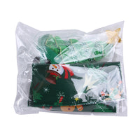 HKM-8462525 Pet Christmas Outfit with Hat and Triangle Scarf in Red, Green, and Snowman Styles